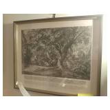 Black and white hog hunt German picture