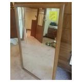 Wood framed mirror