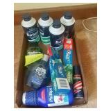 Shaving cream, toothpaste etc.