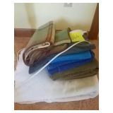 Towels and heating pad