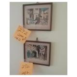 2 framed pictures