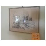 Paris Notre Dame drawing