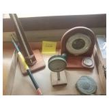 Chemical thermometer barometer and hydro meter