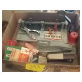 Whole punch with stapler and staples