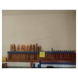 Picks, knives with rack