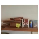 Teak wood with compound and misc.