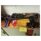 Battery mat, weather vein and lamp