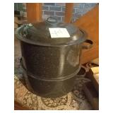 Double boiler pot. 13 1/2" diameter