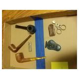 3 pipes, 3 cigar scissors. " Dunhill chestnut,