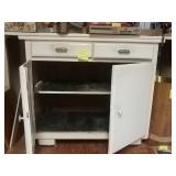 White antique cabinet