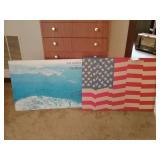 The North Sea and flag picture