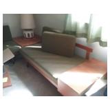 Table  and lamp and two sofa