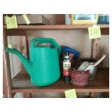 Watering pot  and flower pots