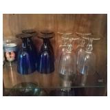 Glassware. 28 pieces. (Shelf 3)