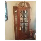 China cabinet. Lighting works. 34x 78x 23