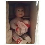 little baseball boy porcelain doll