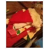 Santa hats & Christmas tree blanket lot