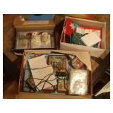 Christmas music boxes and Christmas bags and tags