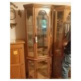 (1) corner china cabinet