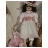 Porcelain doll and bear