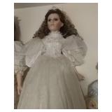 Porcelain wedding bride doll