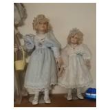 Two porcelain dolls