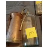 Glass and metal jugs