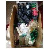 Christmas bows boxes and ribbons