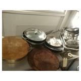 Papmered chef pizza trays, pots and pans