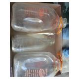 Milk bottles