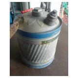 5 gallon Kerosene. Semi full