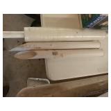 Cellophane wrap and plastic tubes