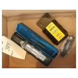 Nut driver and razor blade