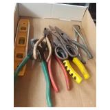 Wired cutters and level