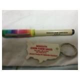 Meredith Chem Farms Sales pen & key ring Wye