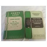 (2) John Deere parts books