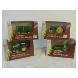 John Deere flare box wagon, 1934 Model A tractor,