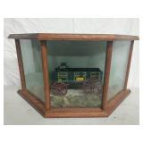 1/16 John Deere wagon inside display case