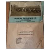 2 calendars. Herman Callahan Jr. Dolly, Livestock