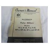 McCormick & Parlor Milker Manuals