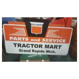 Oliver Parts and Service Tractor Mart Sign