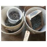 4 buckets of nails