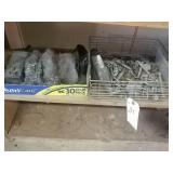 Metal rods, hooks and steel wool lot