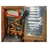 Mini tools in case, mini hacksaw, 10 piece