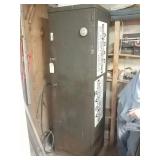 Metal cabinet with contents. 78x24x19