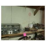 Bin with contents and wire