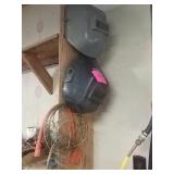 Welding helmet wire and electric cord