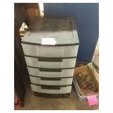 5 drawer plastic bin