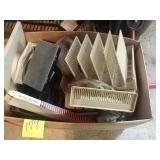 Miscellaneous box lot. Office supplies