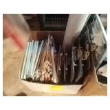 Clipboard, hanging folders, and other office